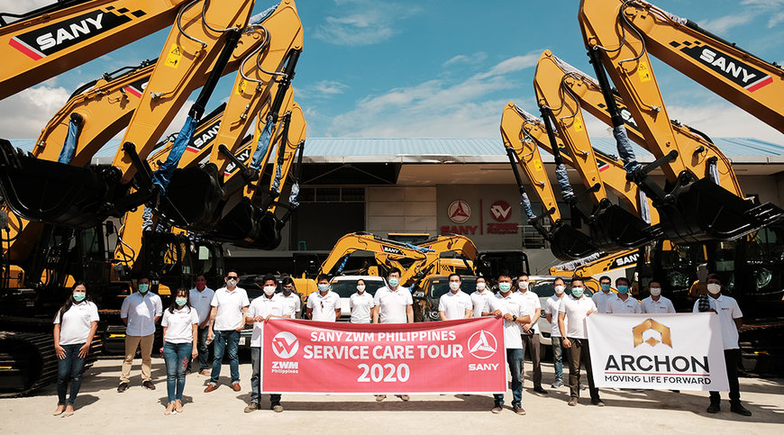 SANY 'service care tour 2020' kicks off in the Philippines